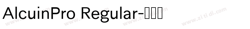 AlcuinPro Regular字体转换